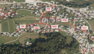 Goričane (O3b, O3b1, O3b2, O3b3, O3a1) - trase z oznakami